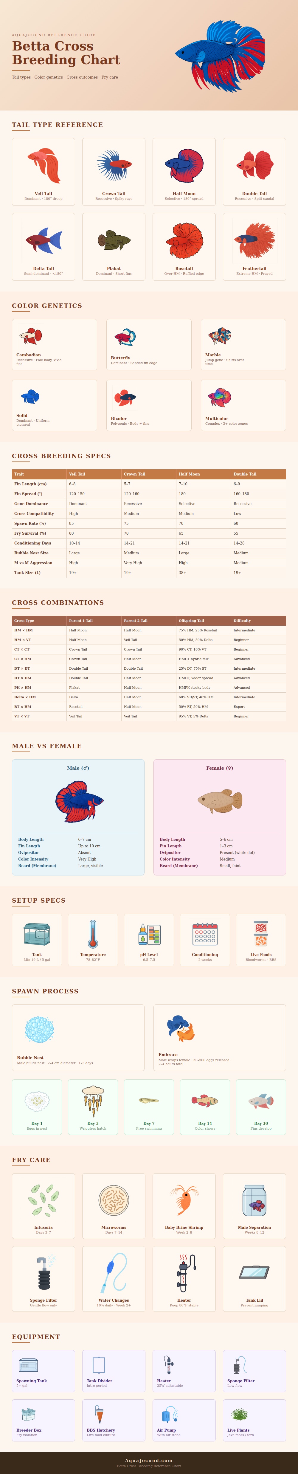 Betta Cross Breeding Chart
