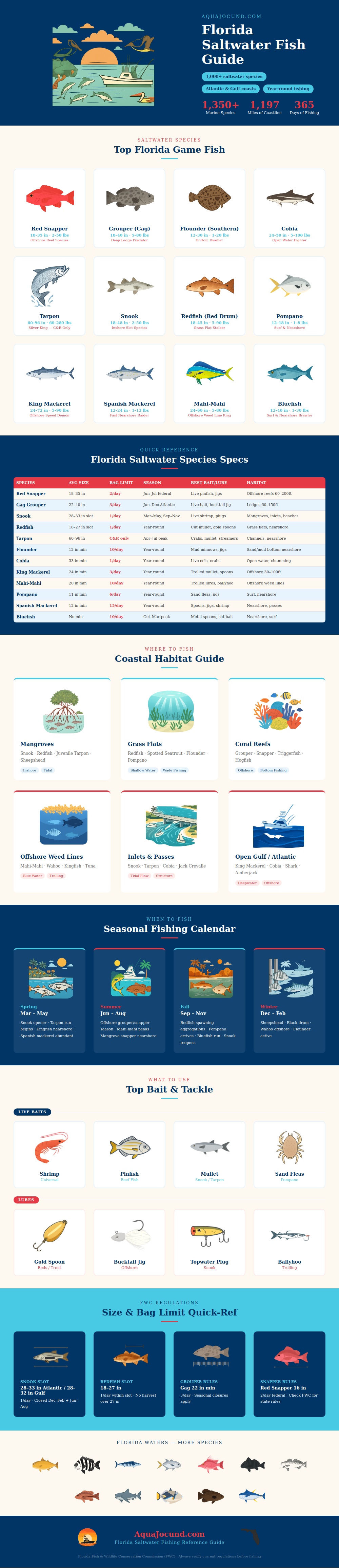 Florida Saltwater Fish Chart