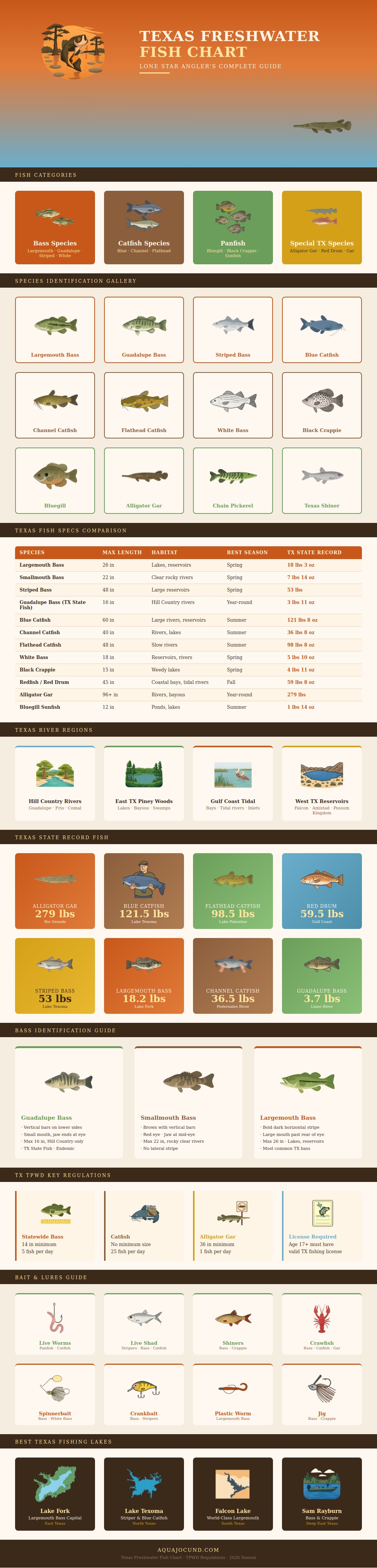 Texas Freshwater Fish Chart