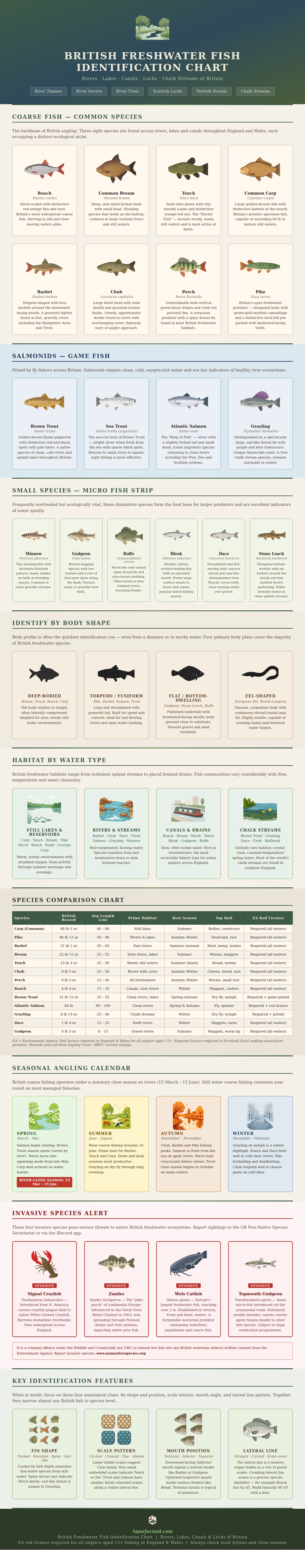 British Freshwater Fish Identification Chart