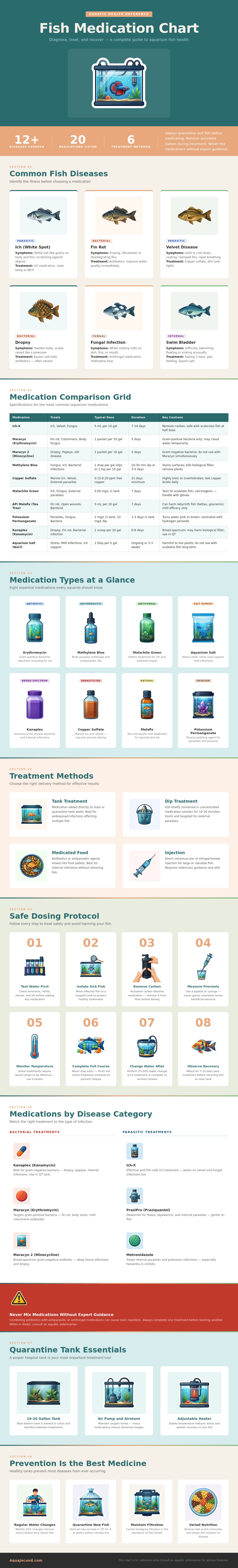 Fish Medication Chart
