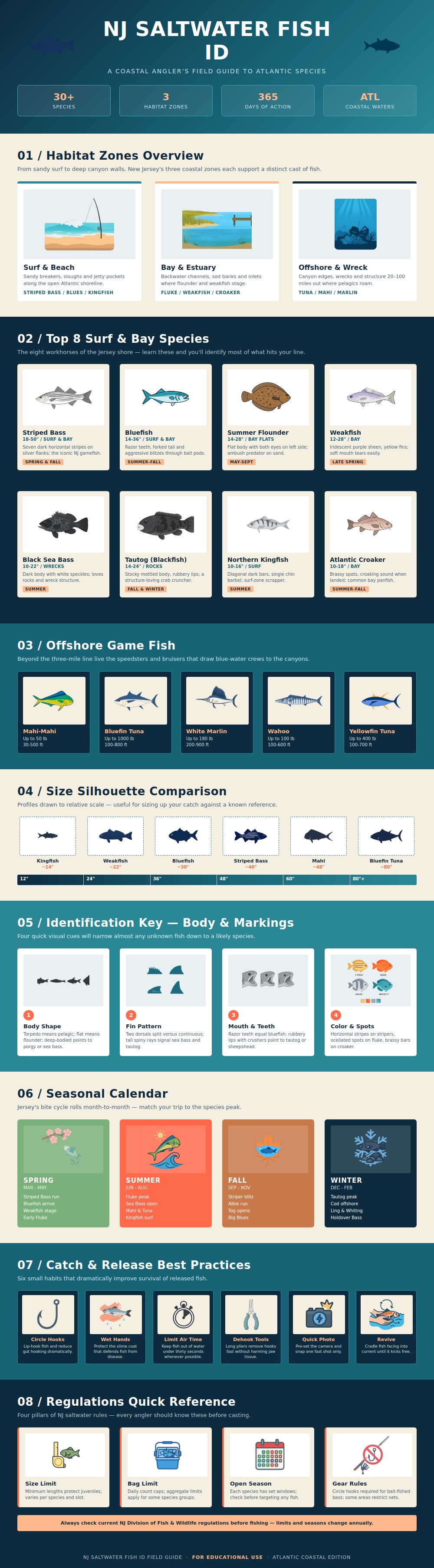 Nj Saltwater Fish Identification Chart