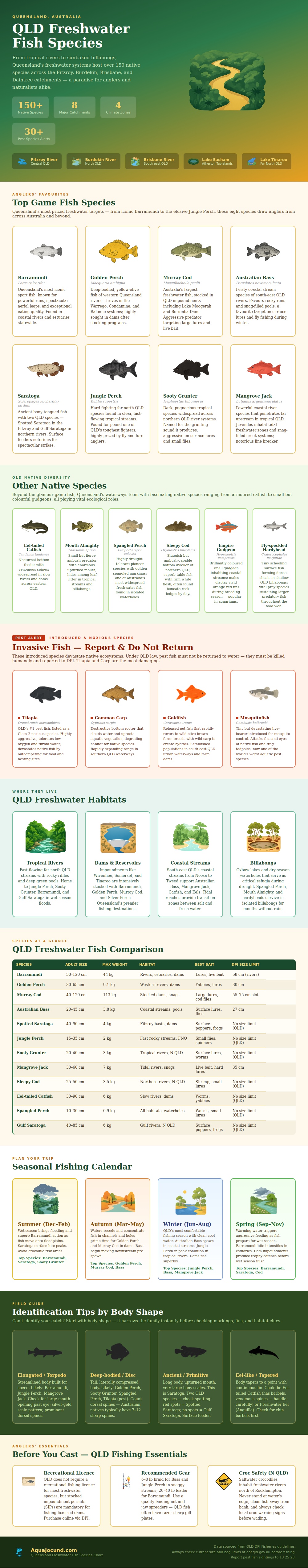 Qld Freshwater Fish Species Chart