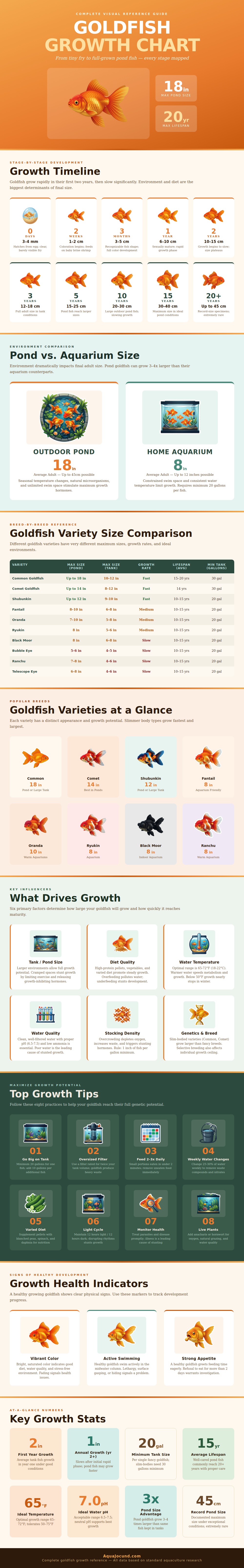 Gold Fish Growth Chart