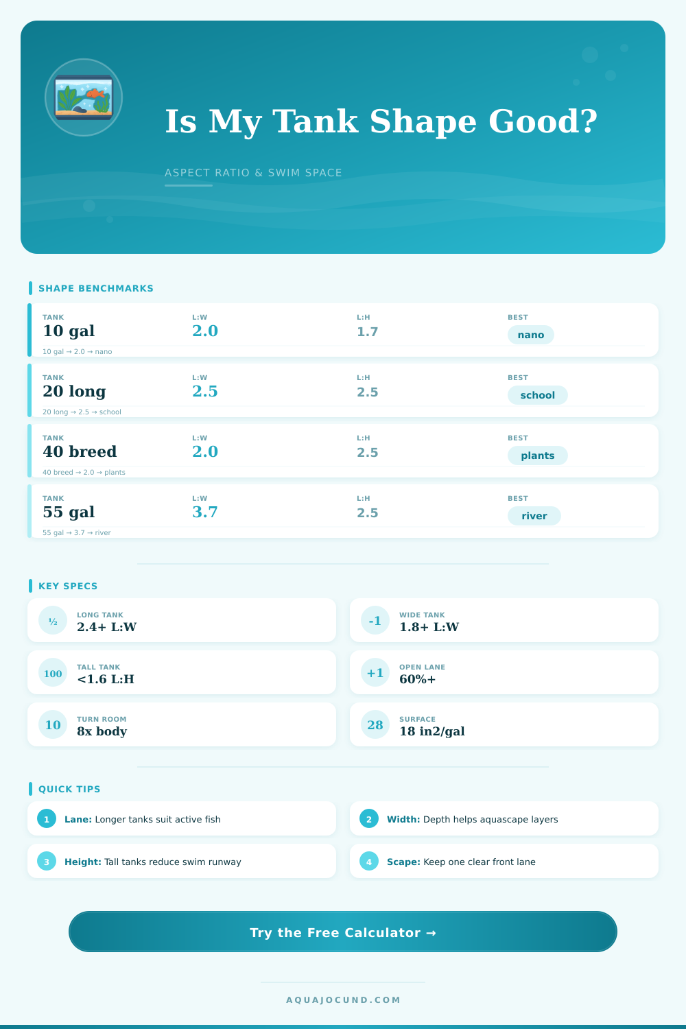 Aquarium Aspect Ratio Calculator