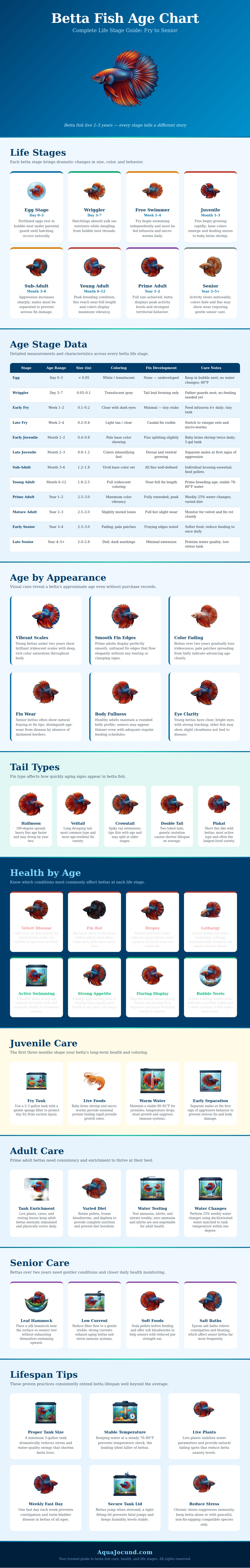 Betta Fish Age Chart