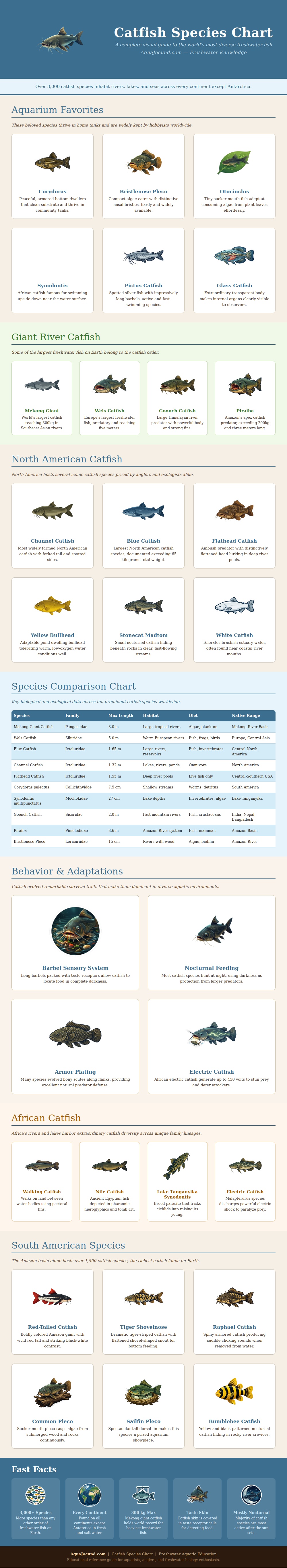 Catfish Species Chart