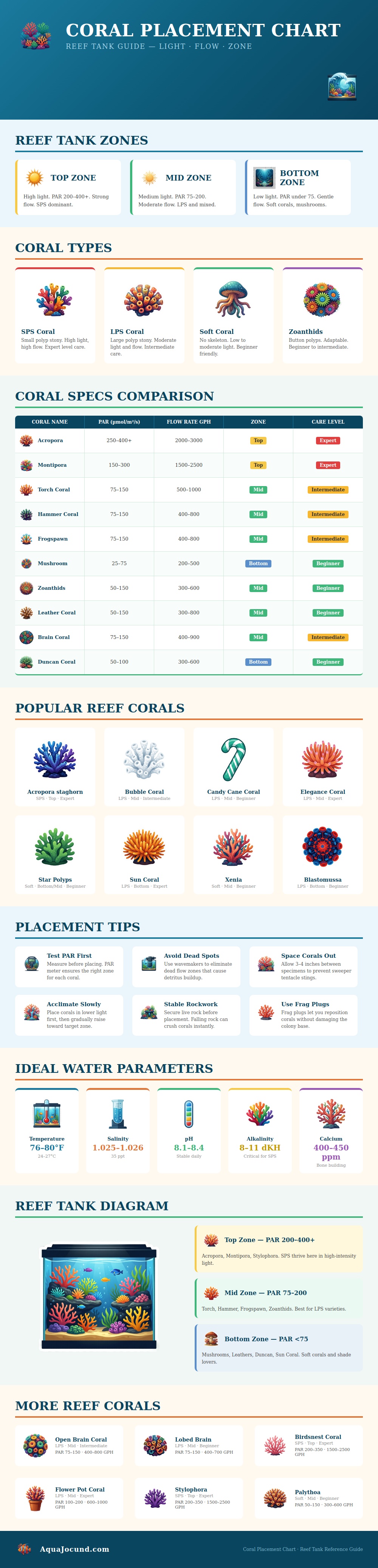 Coral Placement Chart