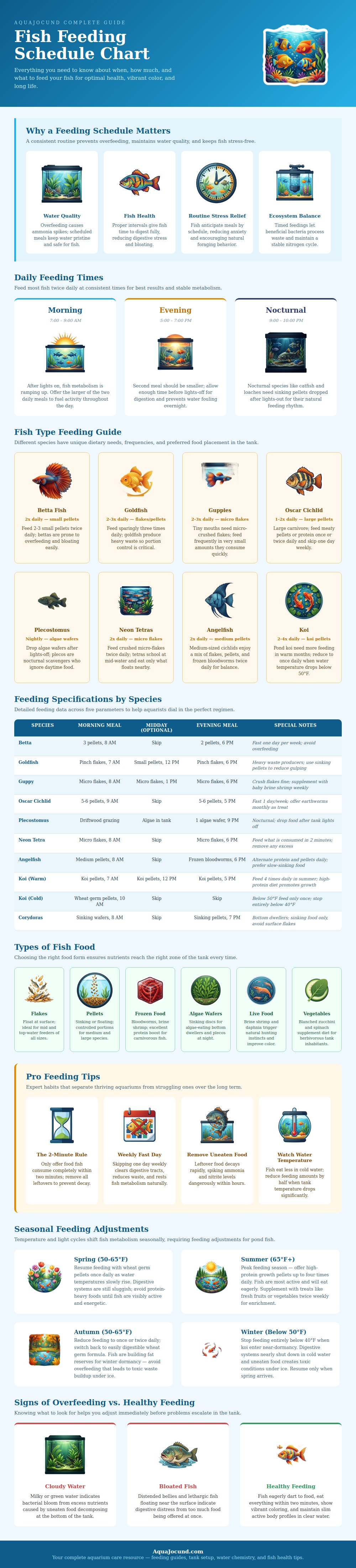 Fish Feeding Schedule Chart