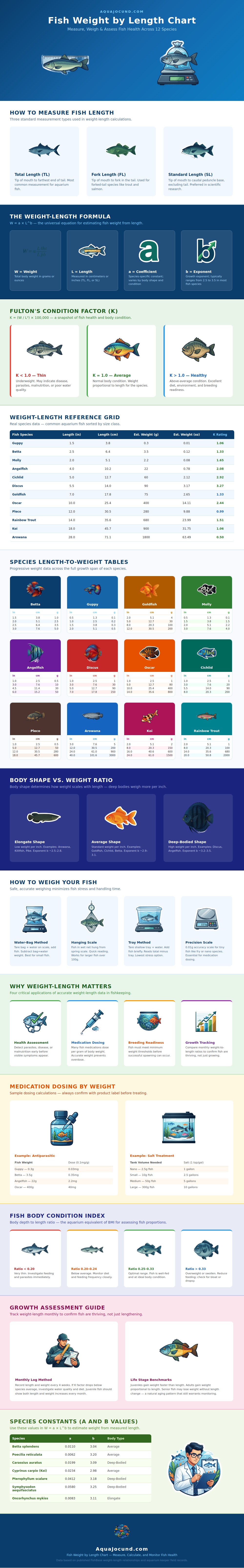 Fish Weight By Length Chart