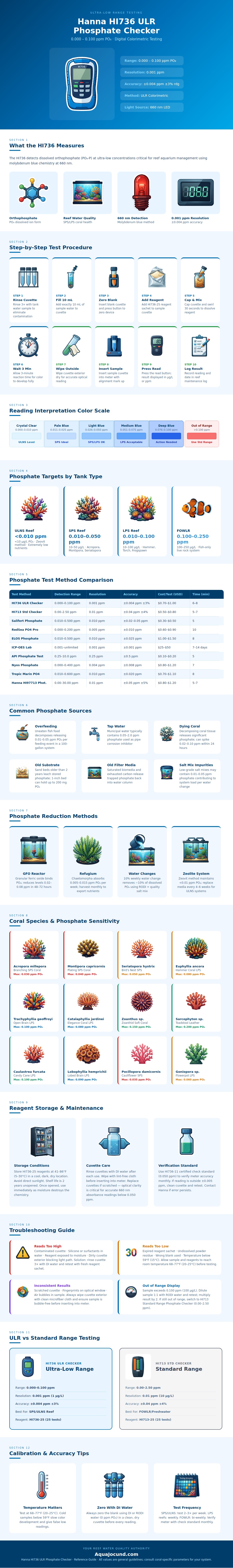 Hanna Ulr Phosphate Checker Chart