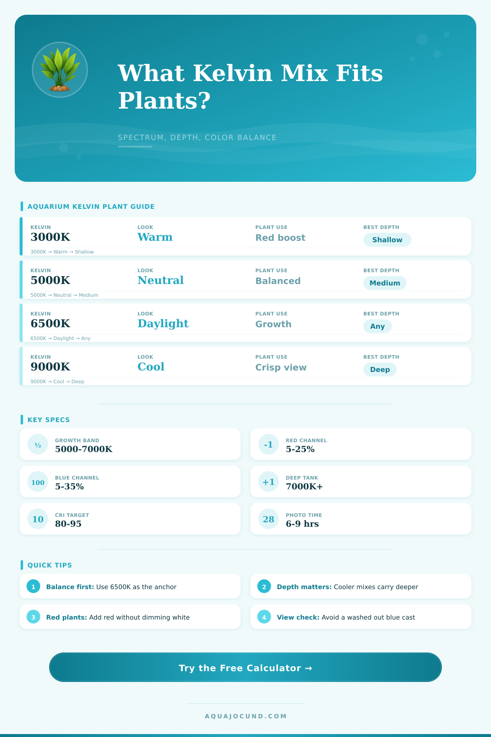 Kelvin Temperature Plant Calculator
