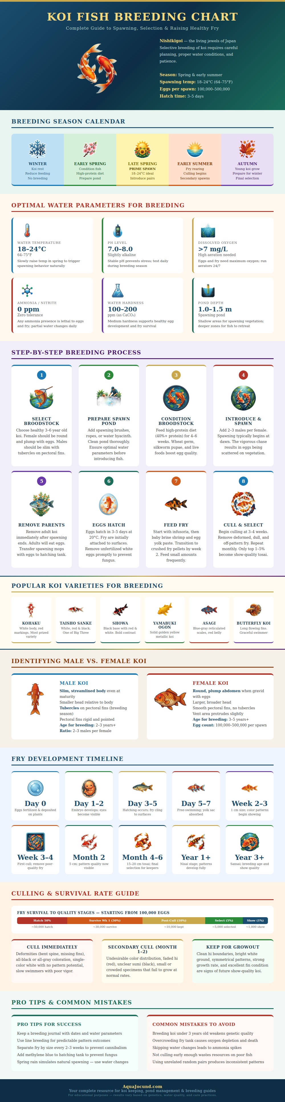 Koi Fish Breeding Chart
