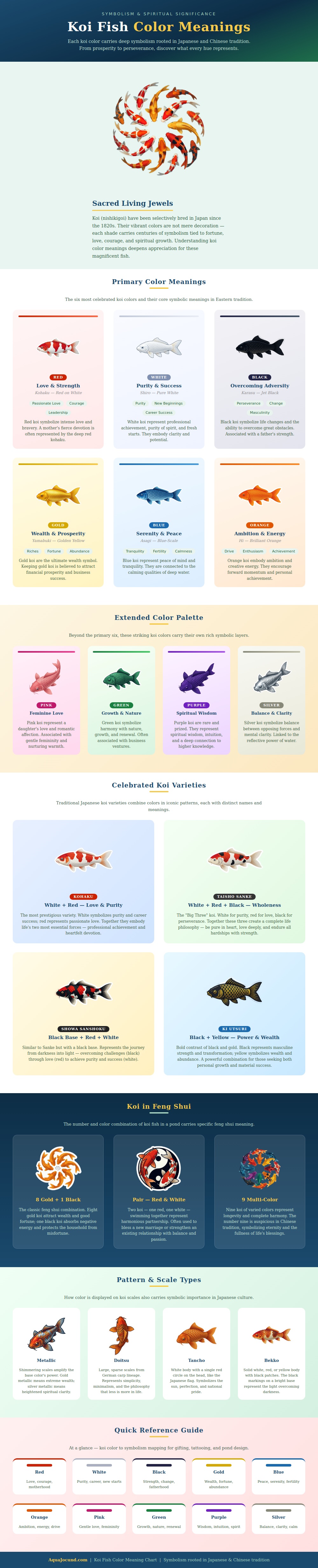 Koi Fish Color Meaning Chart