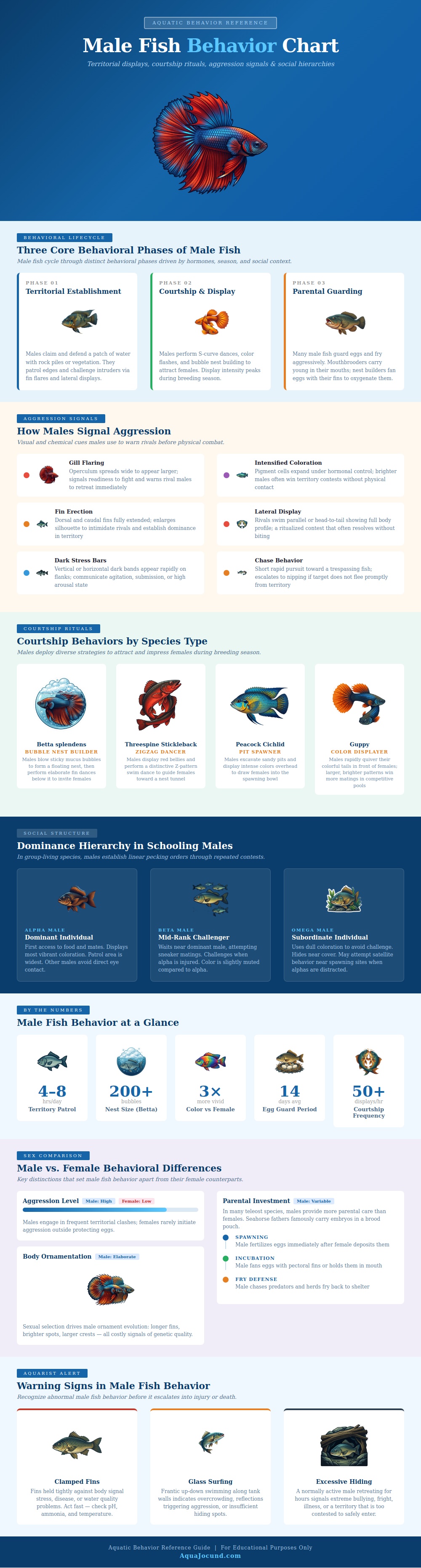 Male Fish Behavior Chart