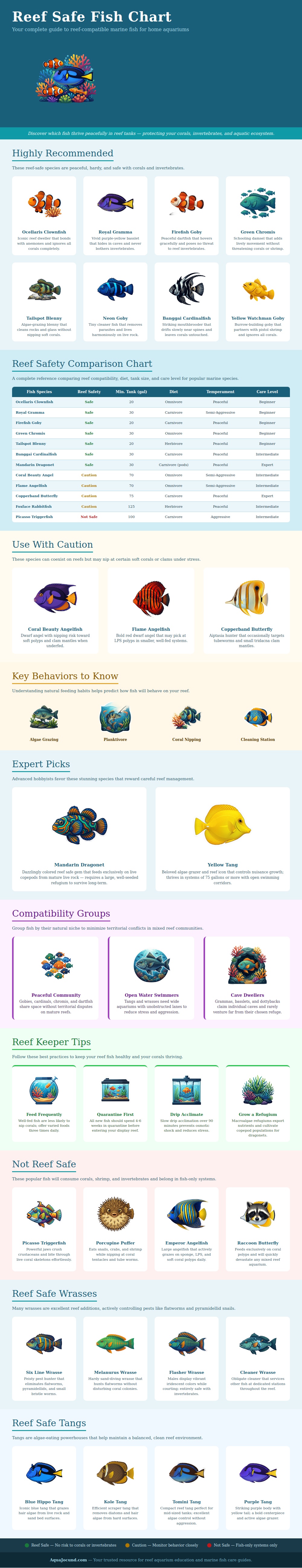 Reef Safe Fish Chart