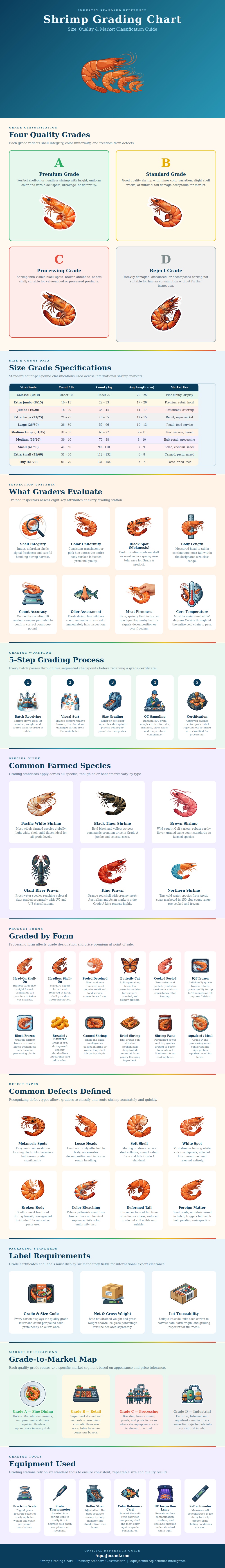 Shrimp Grading Chart