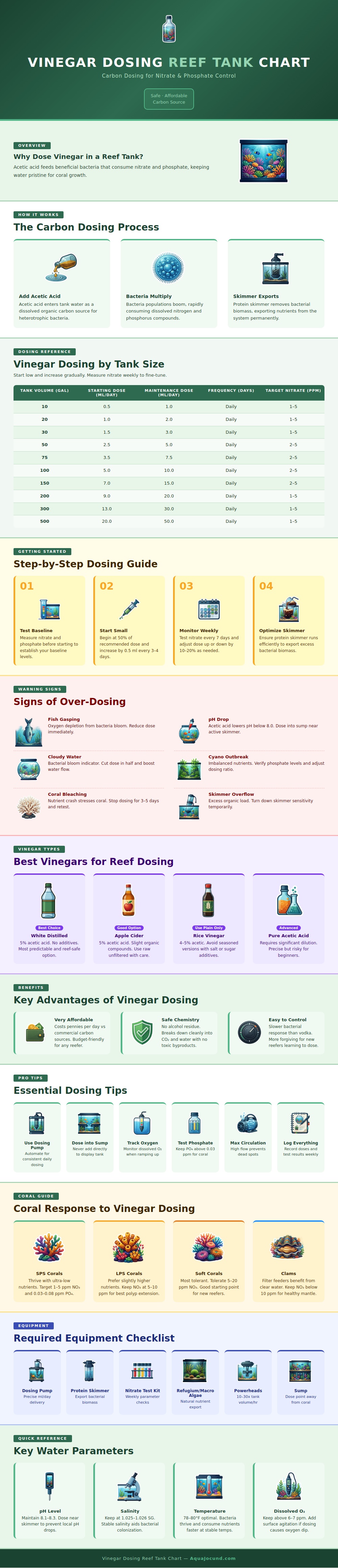 Vinegar Dosing Reef Tank Chart